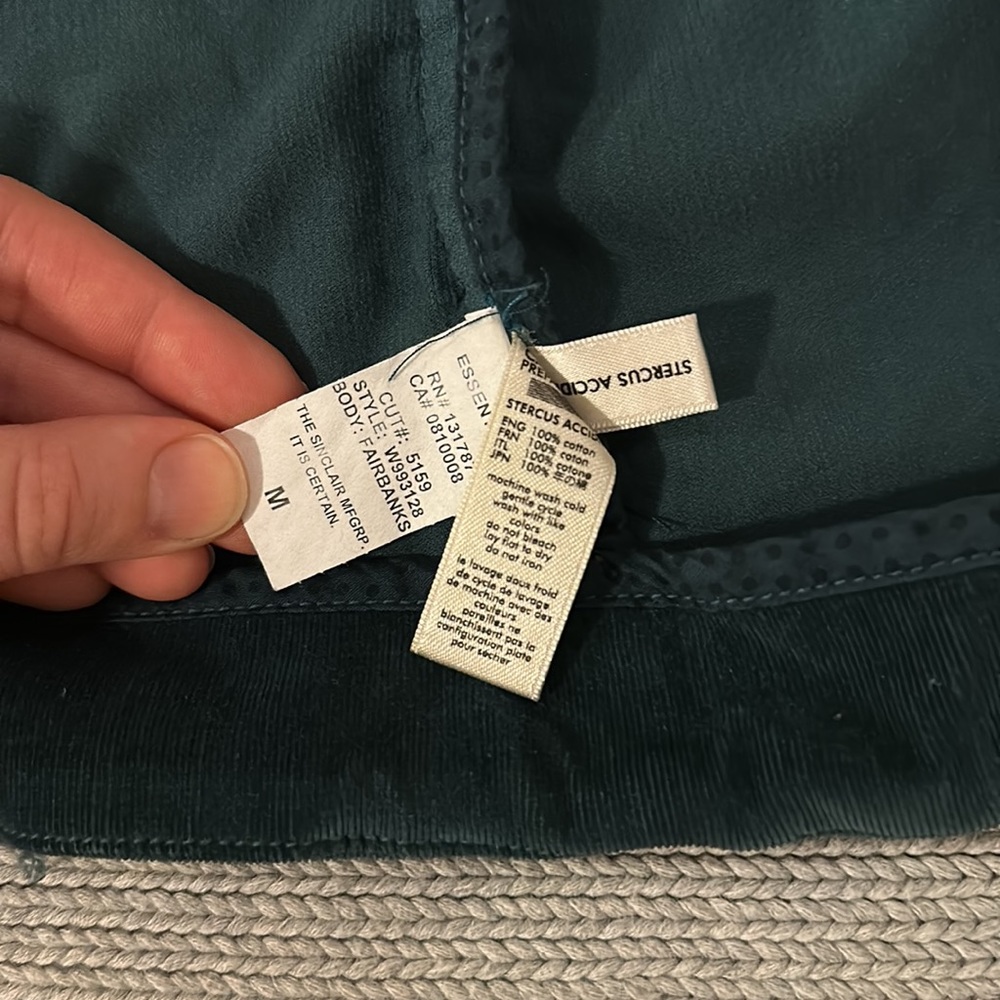 Teal Sinclair 100% Cotton Jacket - Medium - image 4